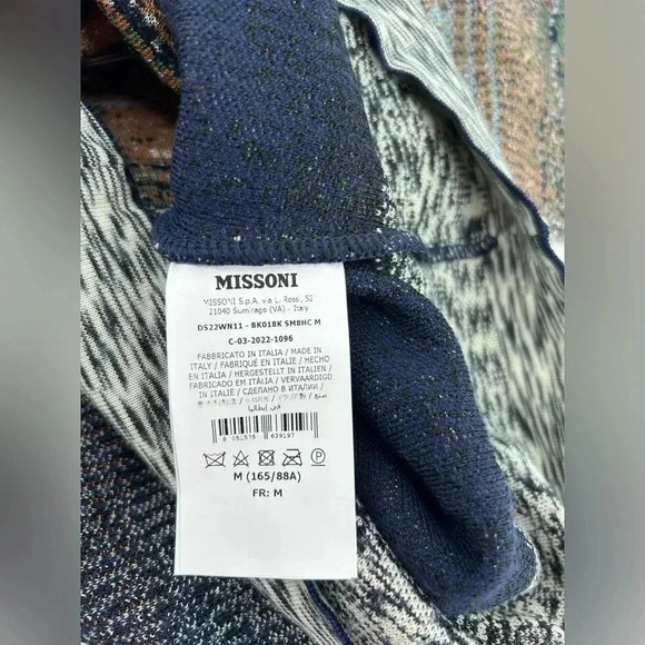 NWT Missoni Gradient Wool Thick Knit Multicolor Sweater Luxury Size M - Picture 9 of 13